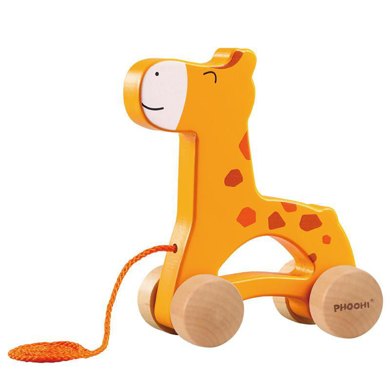 Wooden Pull Along Giraffe