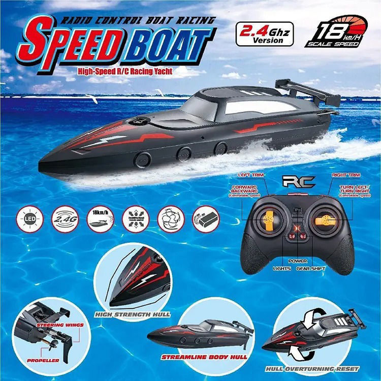 Rc High Speed Boat (2.4 Ghz)