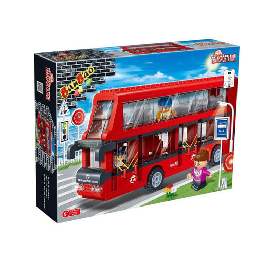 Banbao Transportation London Double Decker Bus (412 Pieces)