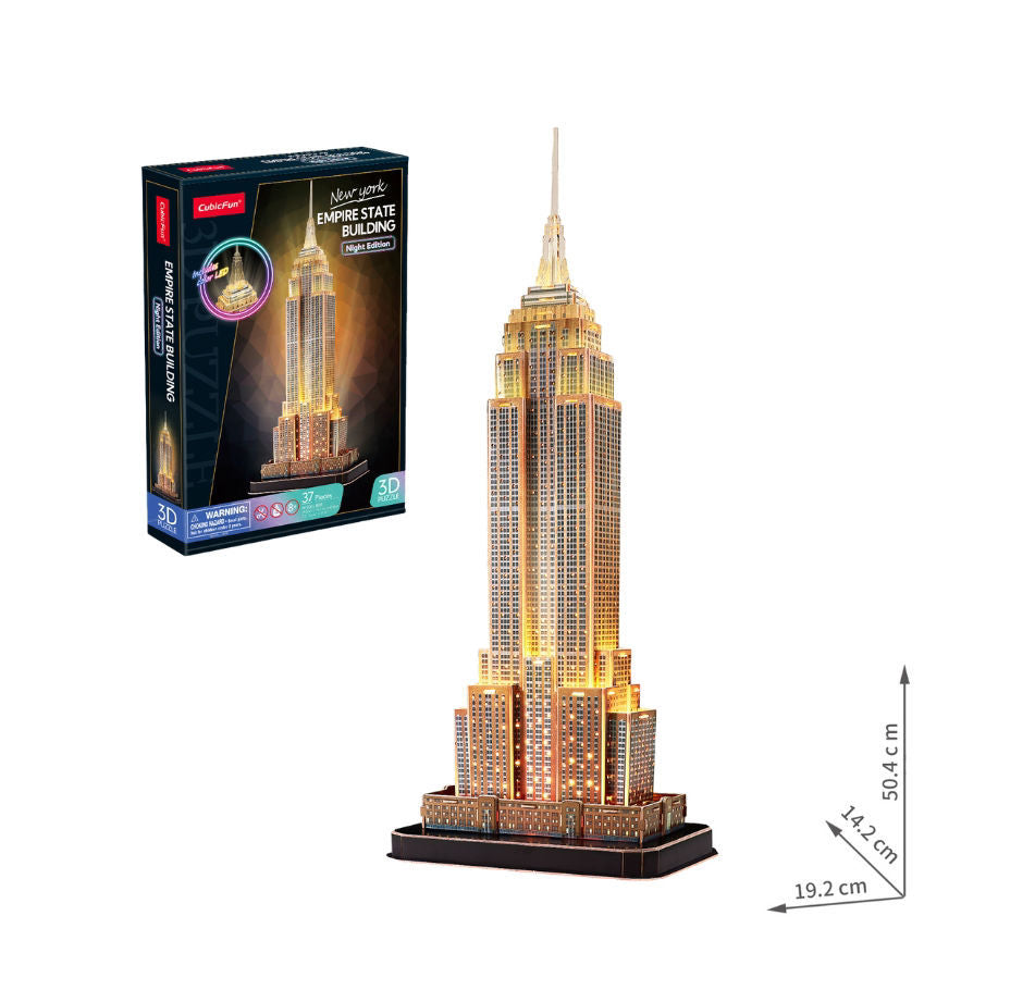 Cubicfun 3D puzzle with LED Empire State Building