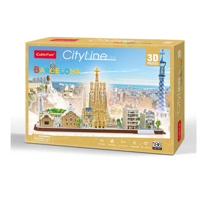 Cubic Fun 3D City Line Barcelona Puzzle