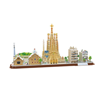 Cubic Fun 3D City Line Barcelona Puzzle