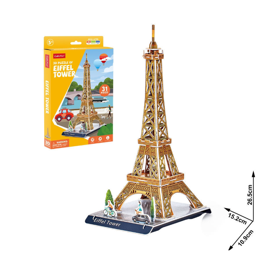 Cubicfun 3D Eiffel Tower puzzle – TOYS 4 LESS