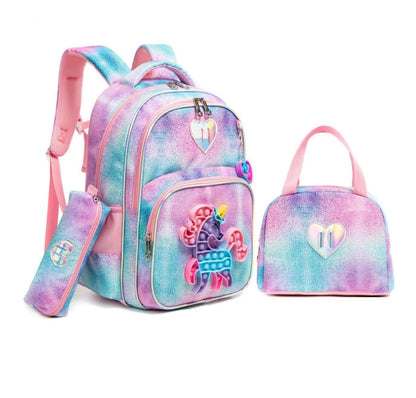 Unicorn Backpack Set Of 3