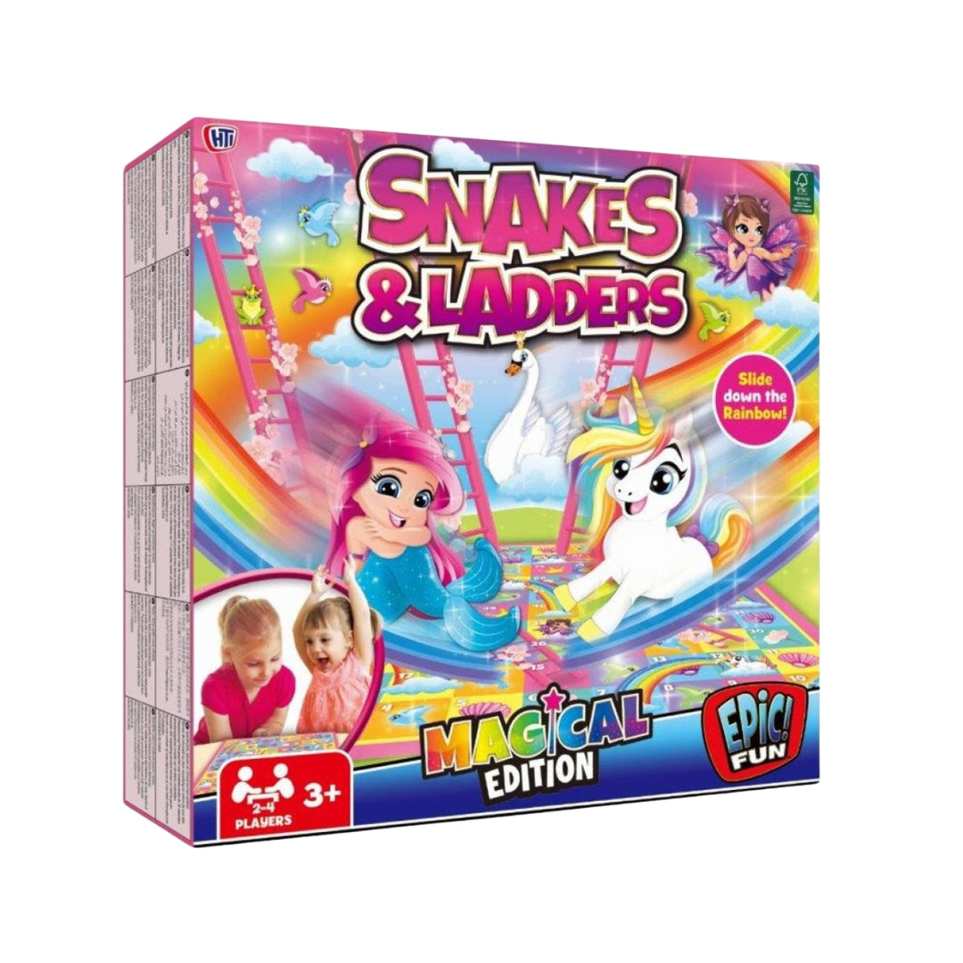 Snakes And Ladder Unicorn Magical (Board Game)