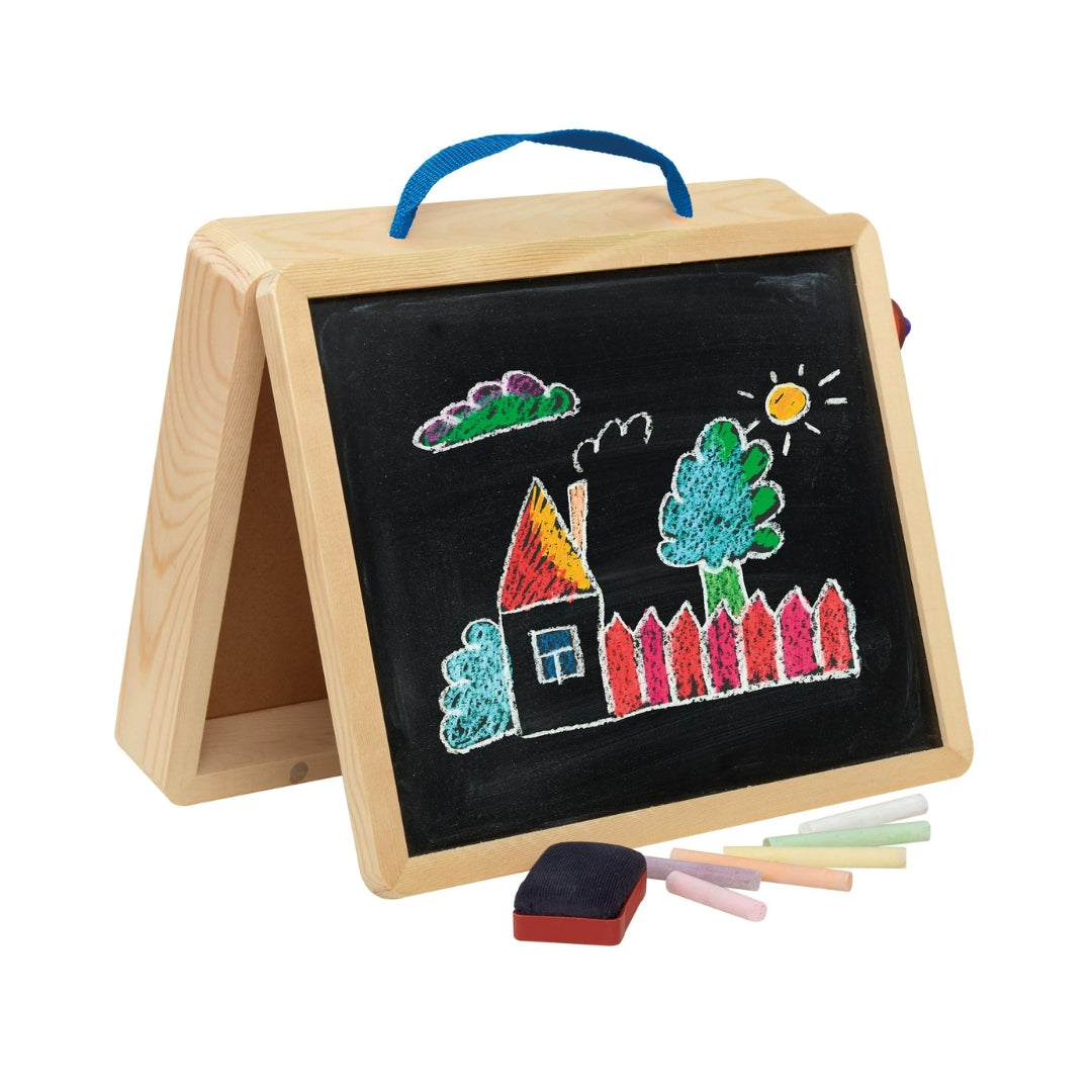 Crazart 2 Sided Wooden Tabletop Easel (19 Pieces)