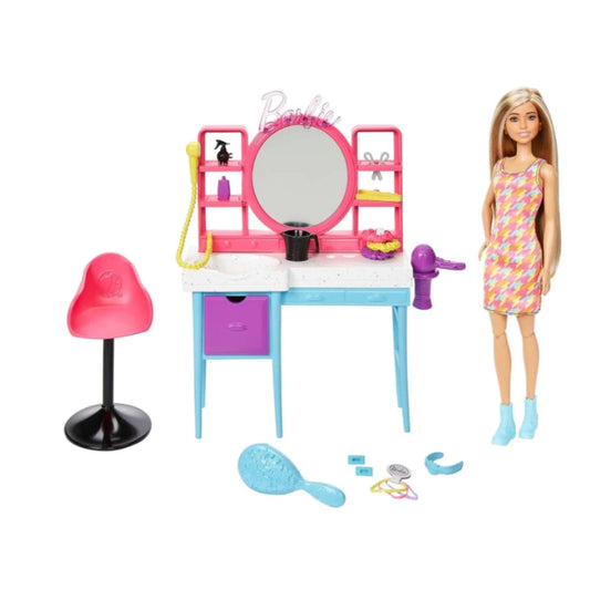 Barbie Doll And Hair Salon Playset