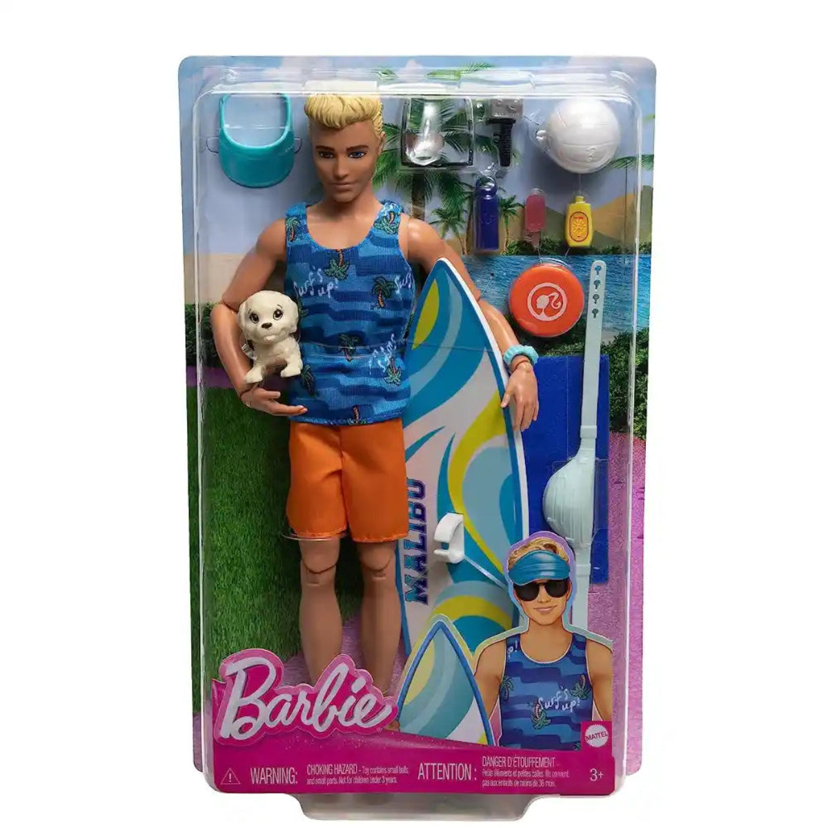 Barbie Ken Beach Surfer Doll Set
