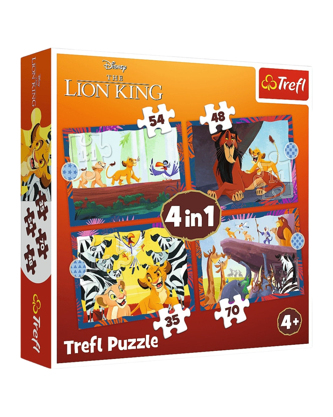 Brave Lion King 4 In 1 Puzzle