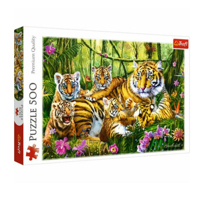 Trefl Family Of Tigers Puzzle (500 Pieces)