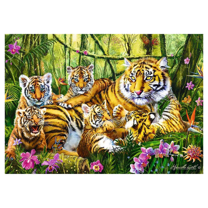 Trefl Family Of Tigers Puzzle (500 Pieces)