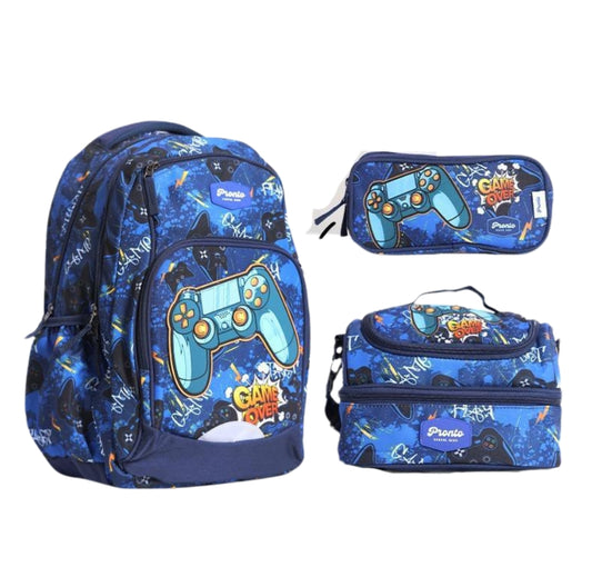 Pronto Joystick School Bag Set (17 Inch)