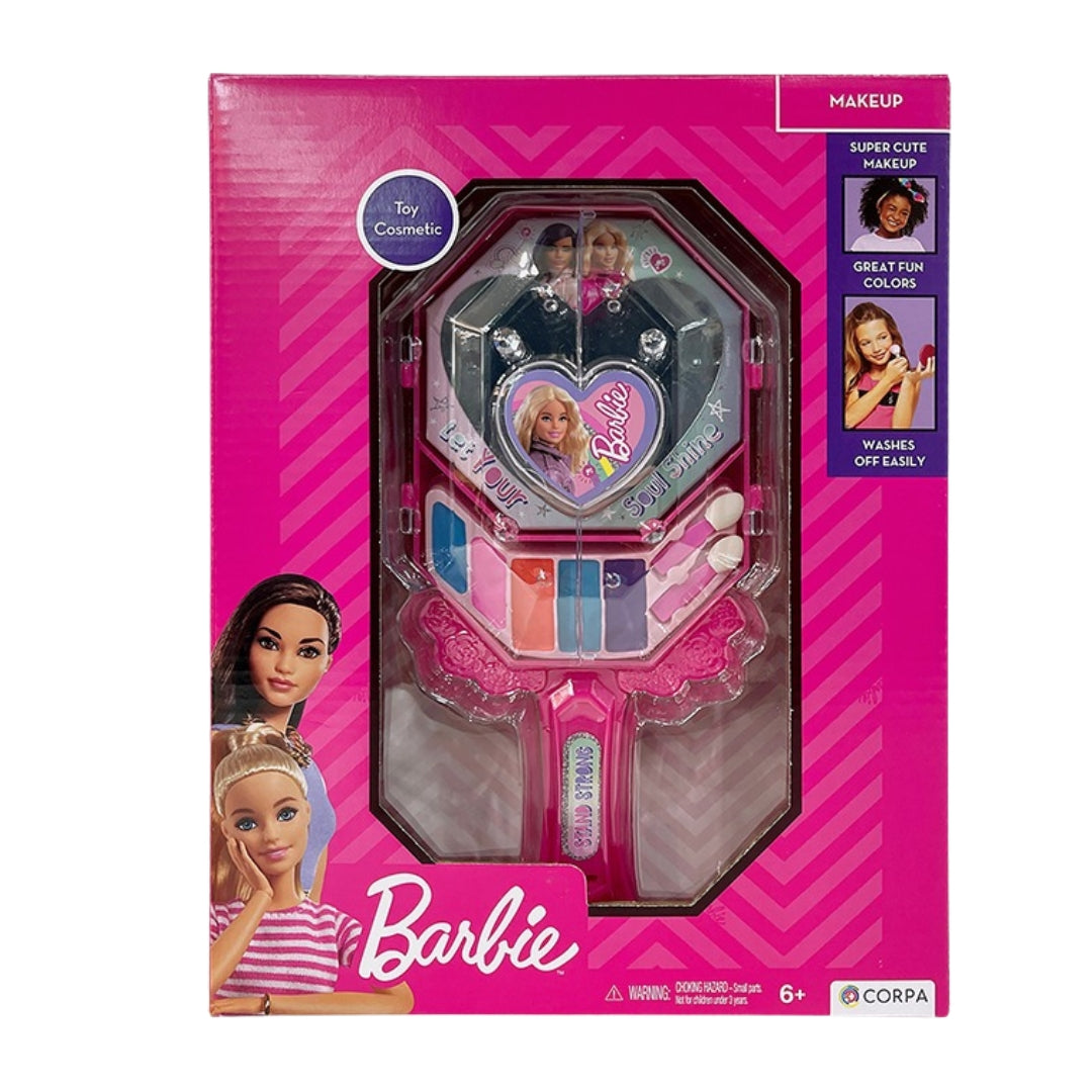 Barbie Hand Mirror With Cosmetics Multicolour