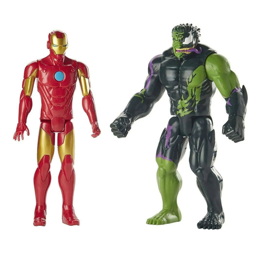 Spider Man Titan Hero Series Iron Man & Venomized Hulk Action Figure 2-Pack