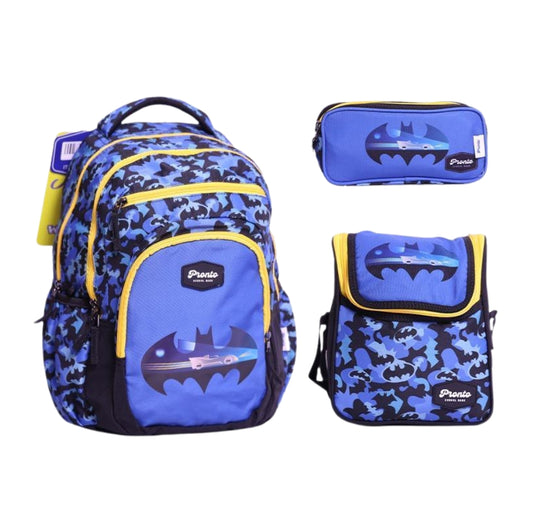 Pronto Batman School Bag Set 17 Inch