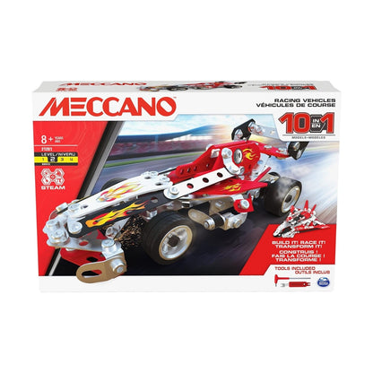 Meccano 10-in-1 Racing Vehicles Set