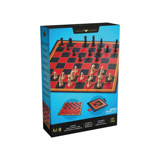 Cardinal Checkers and Tic-Tac-Toe Set Box