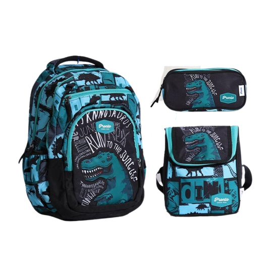 Pronto Jurassic World School Bag Set (17 Inch)