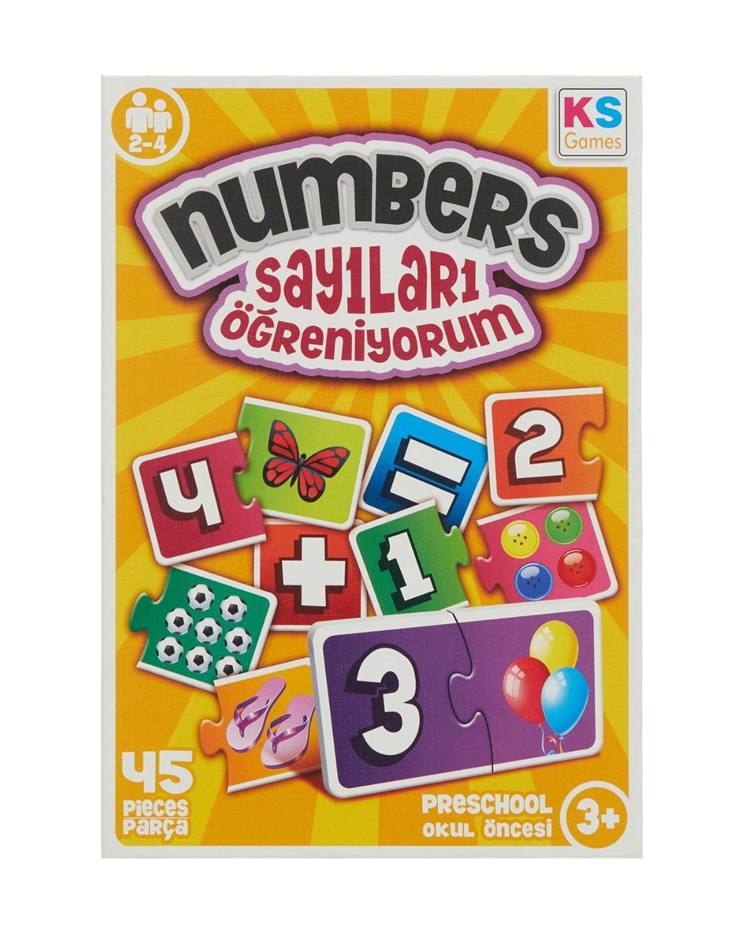 Numbers Puzzle (45 Pieces)