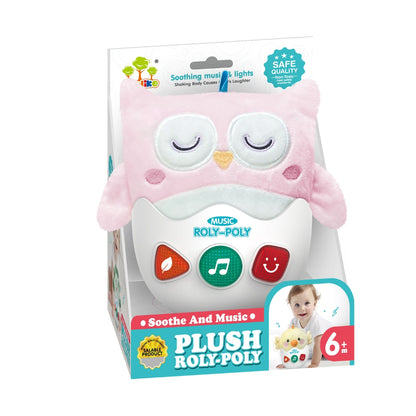 Musical Owl Plush Roly-Poly