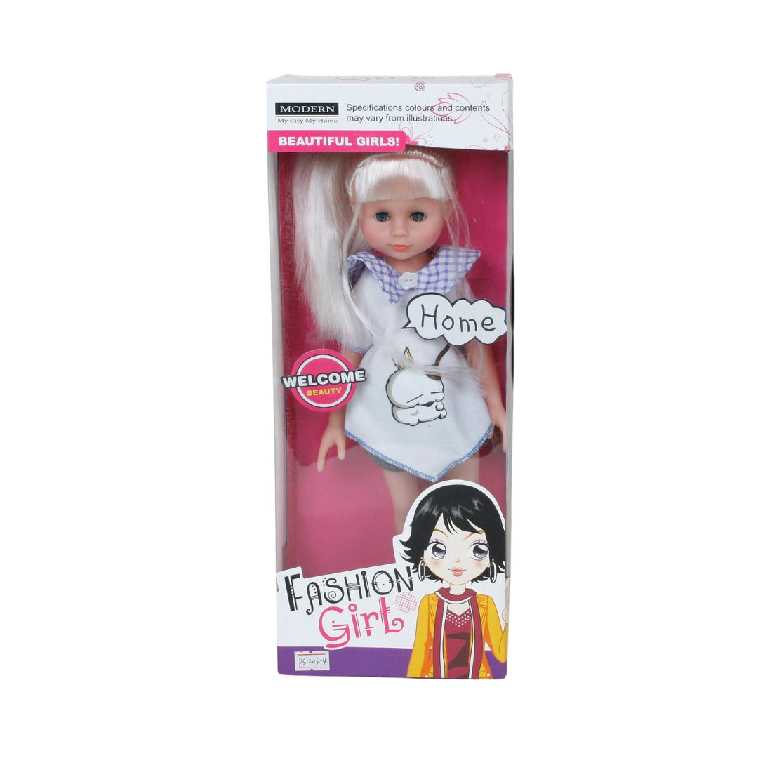 Fashion Girl 14 Inch Doll White Dress