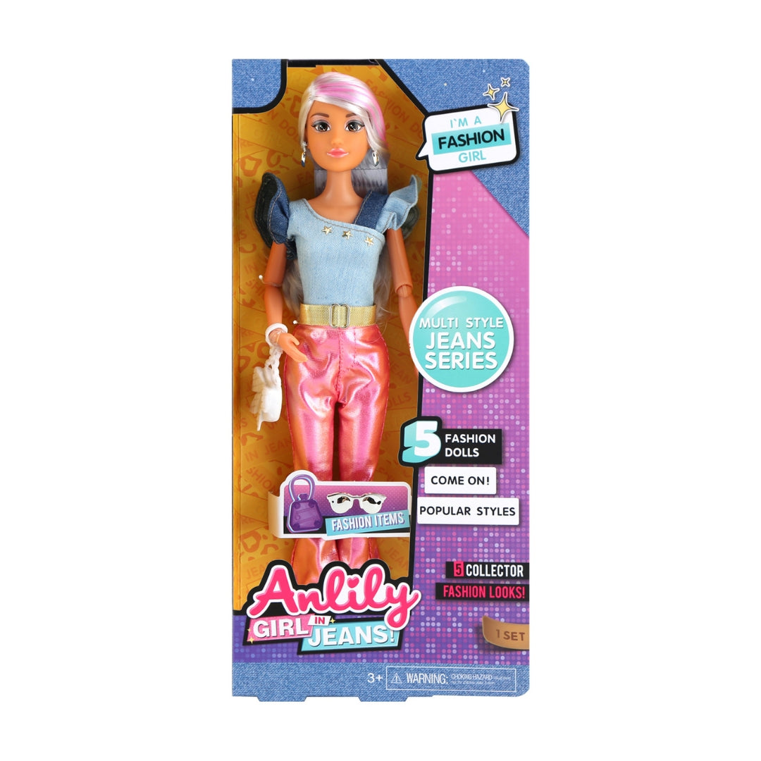 Anlily Girl In Jeans Fashion Doll