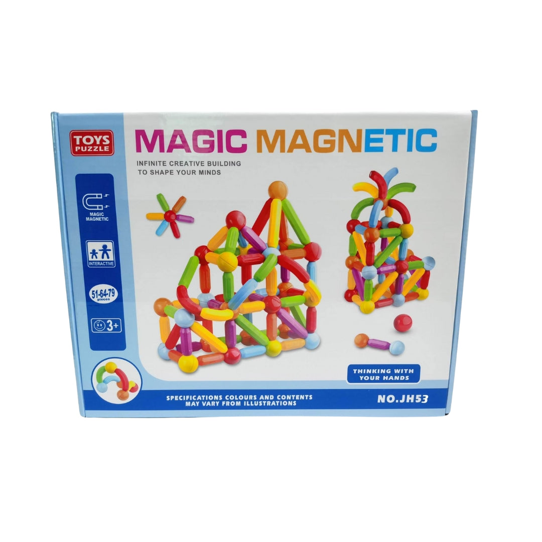 Magic Magnetic Building (51 Pieces) – TOYS 4 LESS