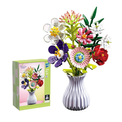 Flowers Bouquet Building Kit (730 Pieces)