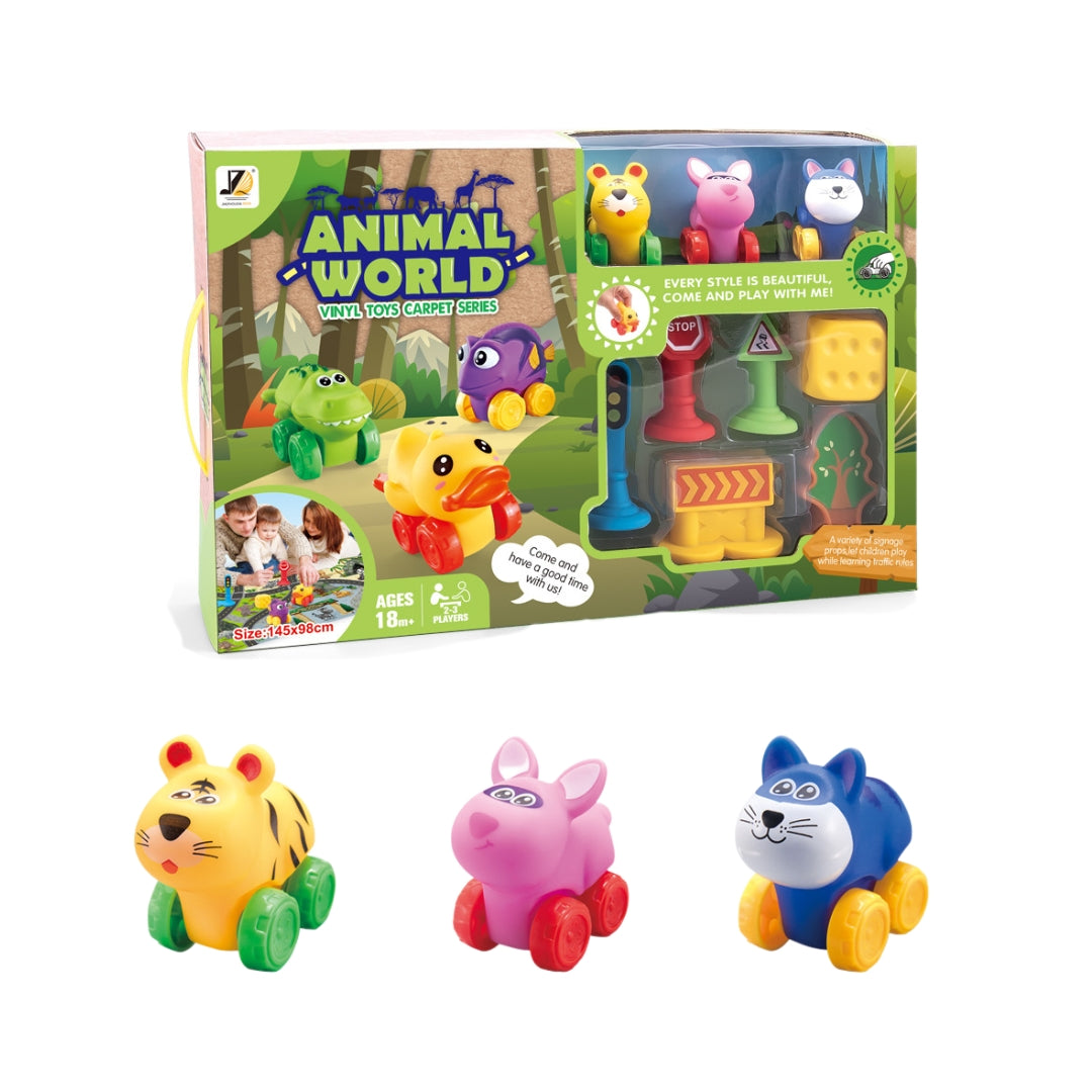 Animal World Carpet Set Car Game (Assorted)