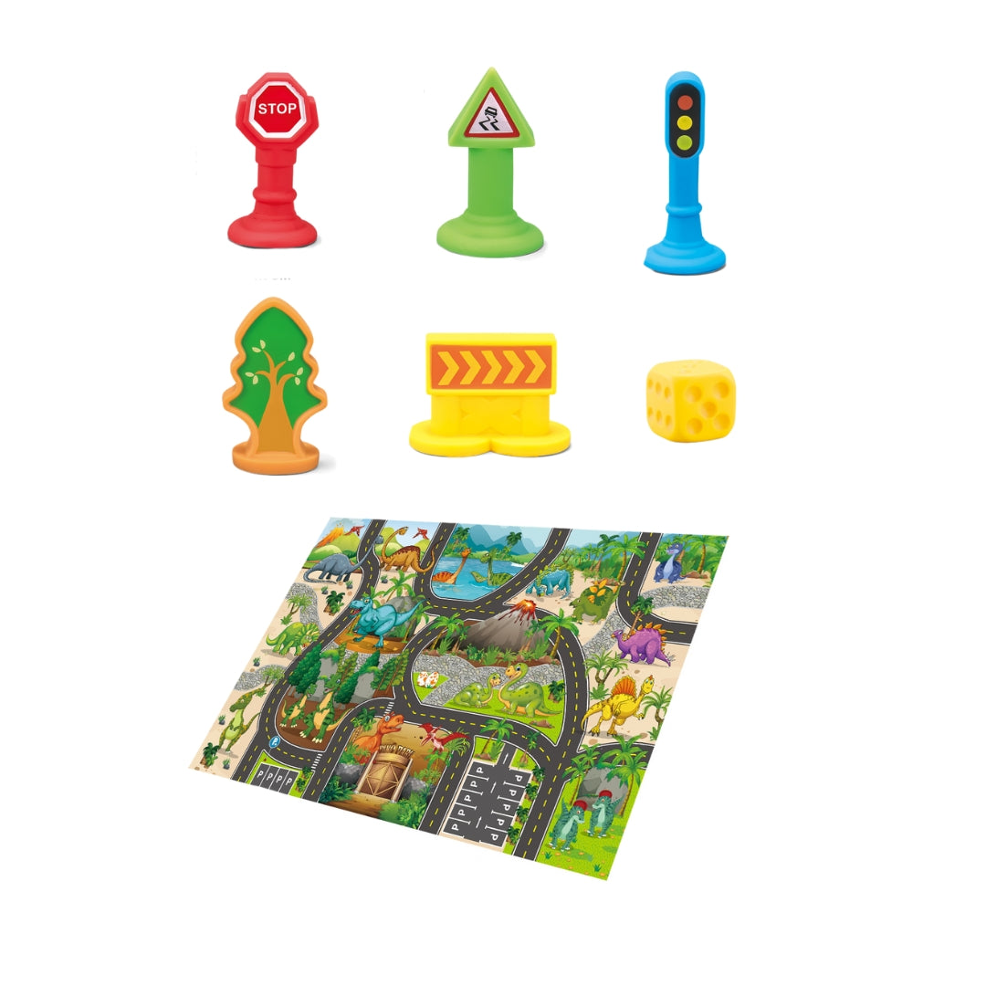 Dinosaurs World Carpet Set Car Game (Assorted)