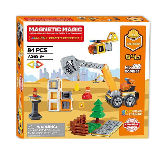 Magnetic Magic Construction Set (84 Pieces)