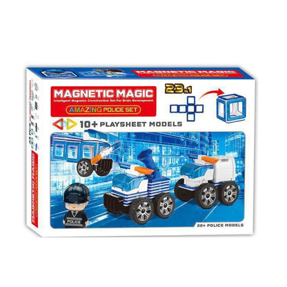 Magnetic Magic Police (23 Pieces)