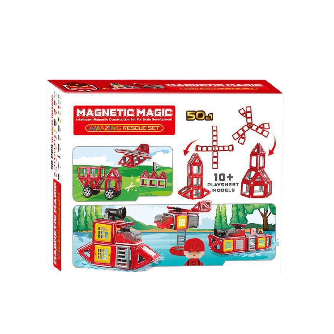 Magnetic Magic Rescue Set (50 Pieces)