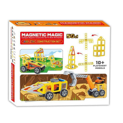 Magnetic Magic Construction Set (50 Pieces)