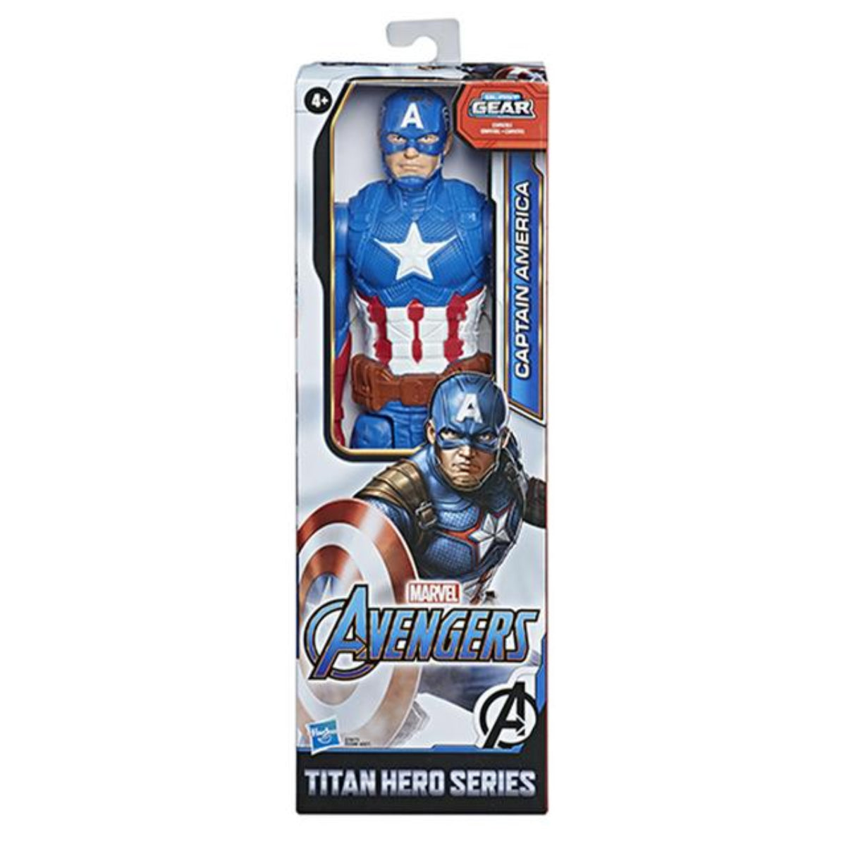 (Assorted) Marvel Captain America figure in packaging on a white background