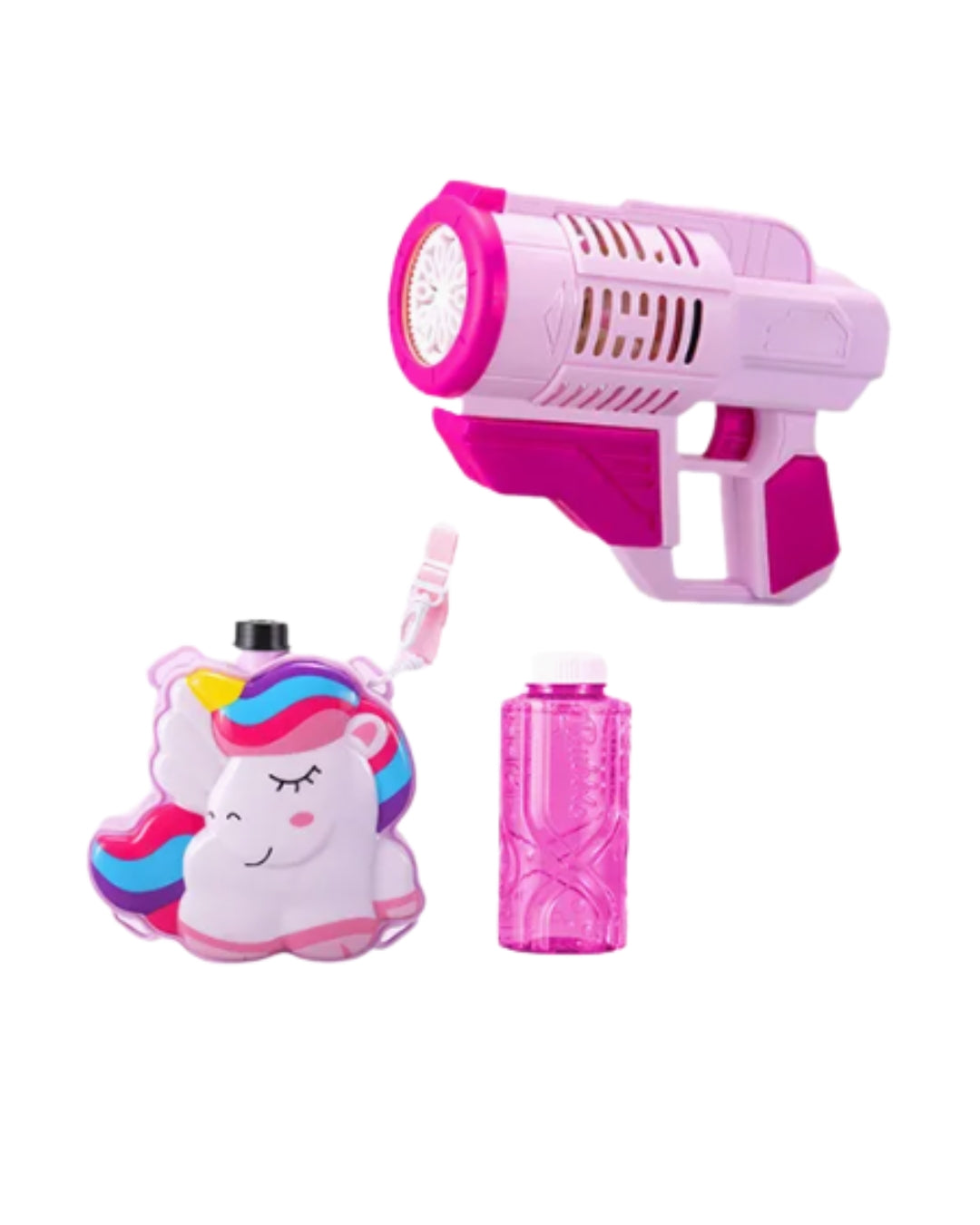 Electric Unicorn Back Pack Bubble Gun