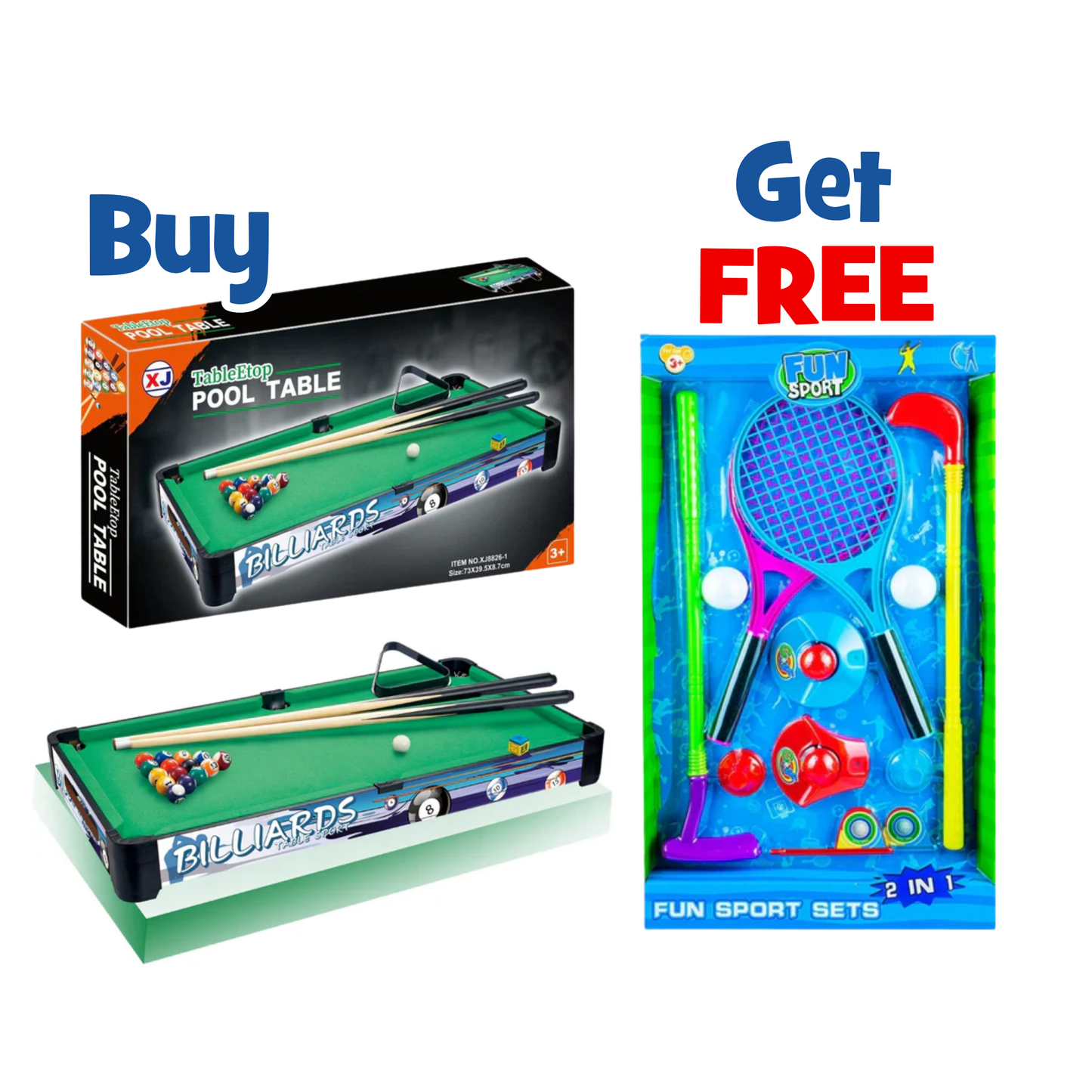 Billiards & 2-in-1 Golf Fun Bundle