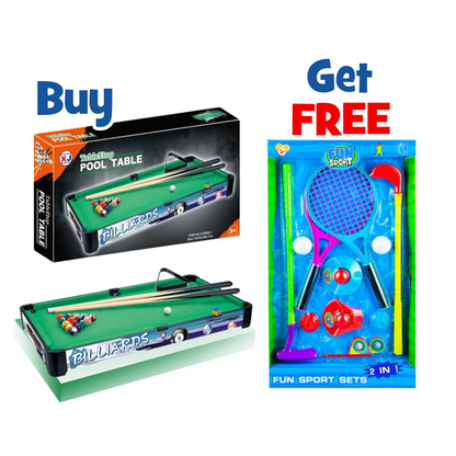 Billiards & 2-in-1 Golf Fun Bundle