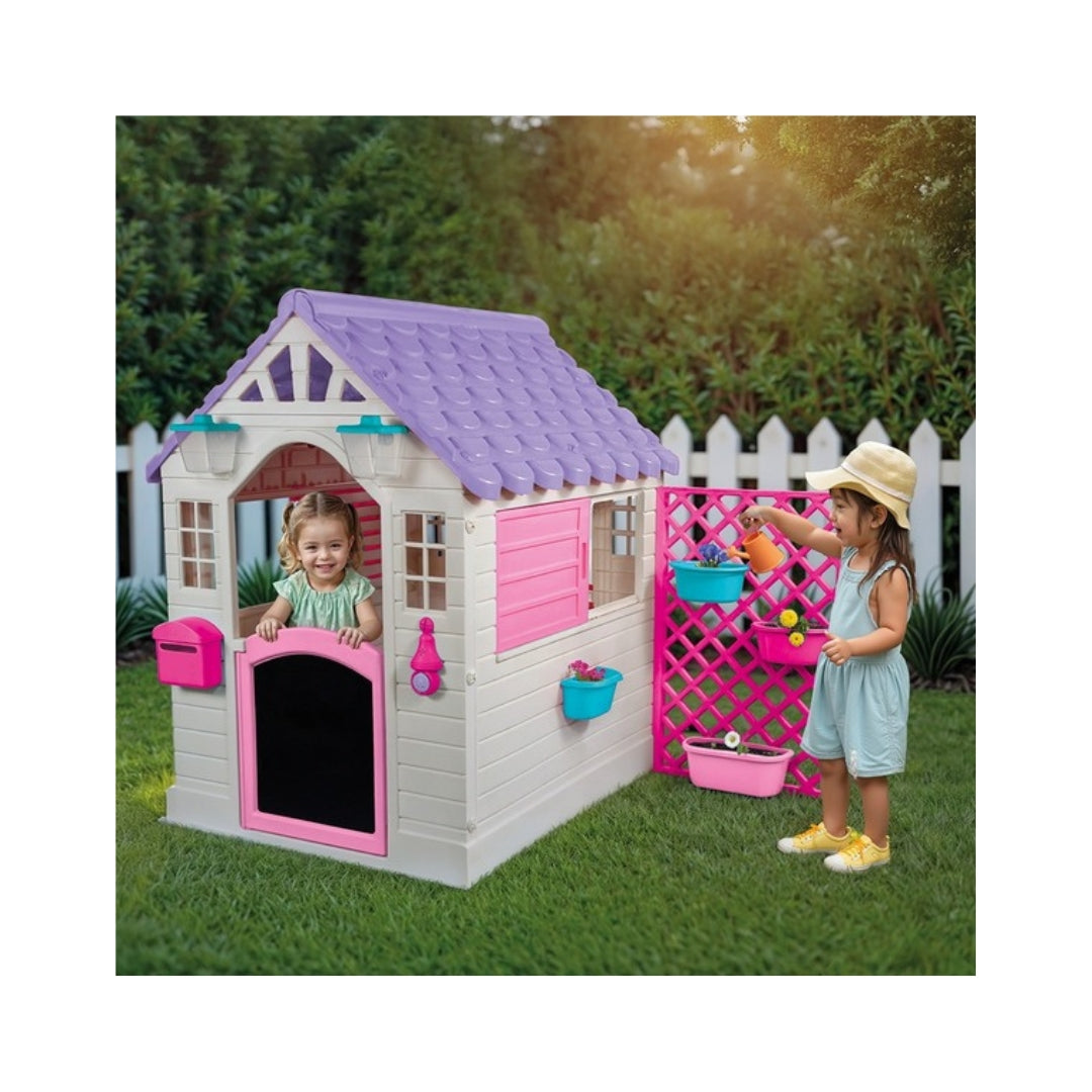 Dolu Garden Playhouse Pink/white