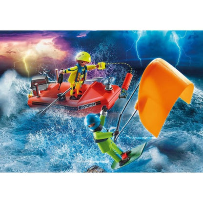 Playmobil Kitesurfer Rescue with Speedboat