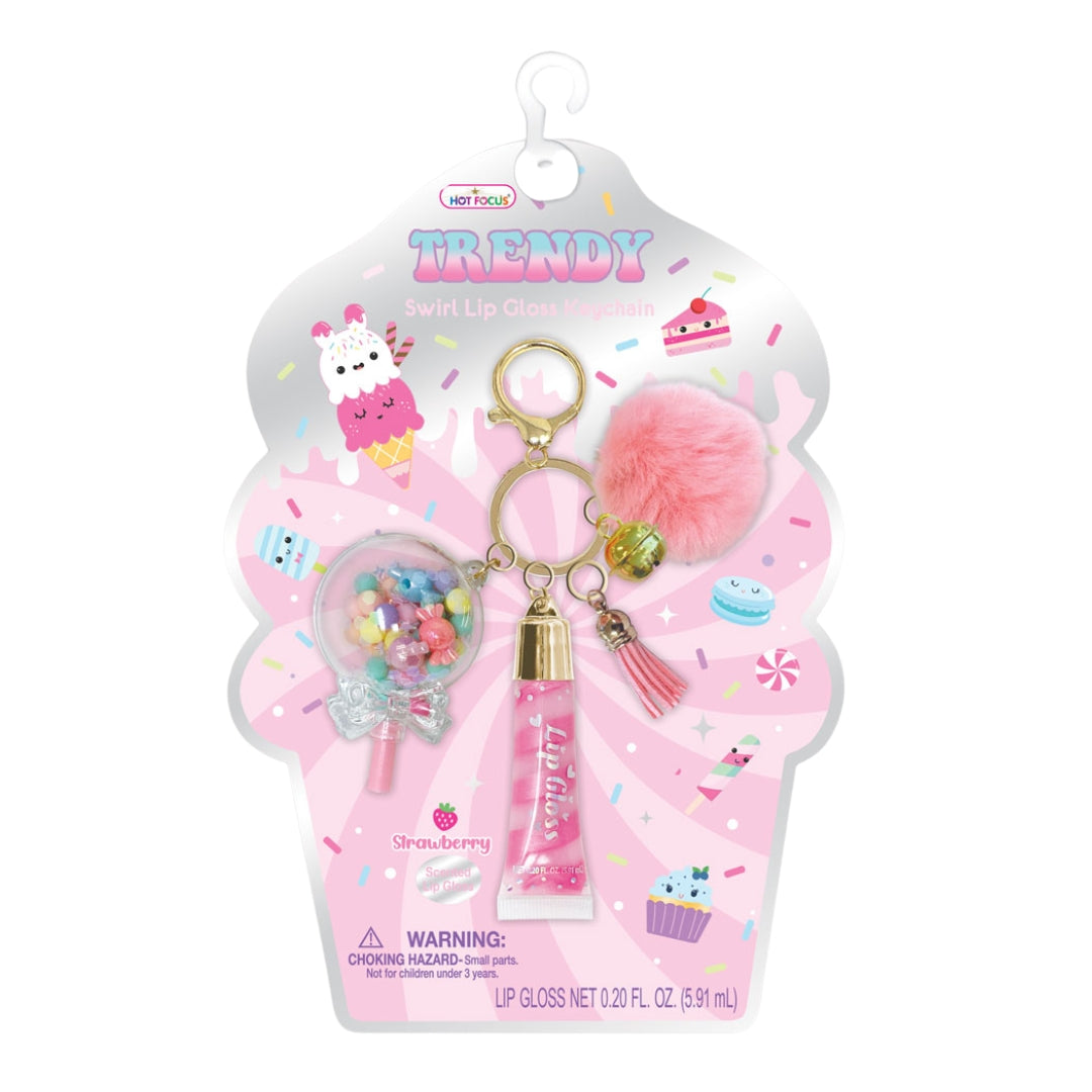Trendy Lip Gloss Keychain