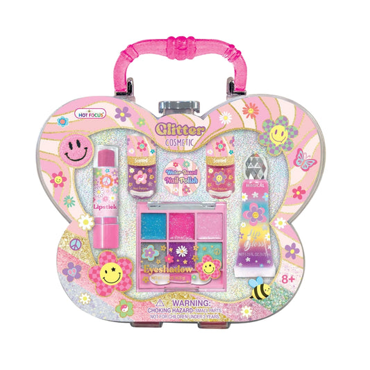 Glitter Cosmetic Flower Set