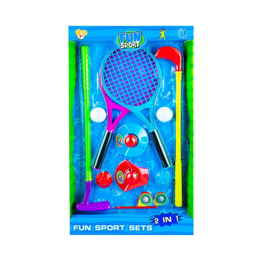 2-in-1 Racket & Golf Sports Set