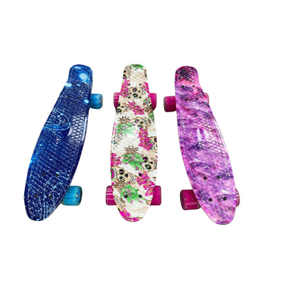 Skateboard with Flash Wheels (Assorted)