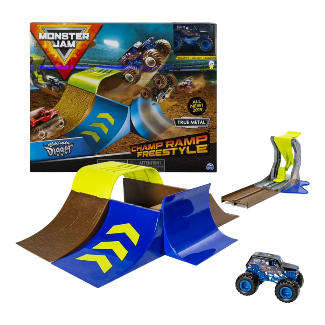 Monster Jam Official Champ Freestyle Playset