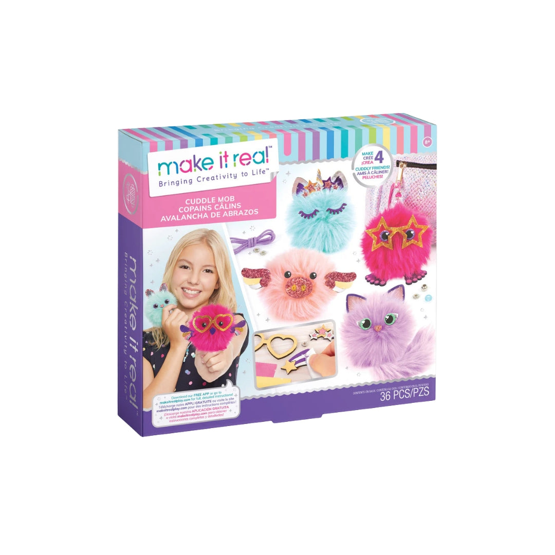 Make It Real Cuddle Mob Pom-Pom Character Kit