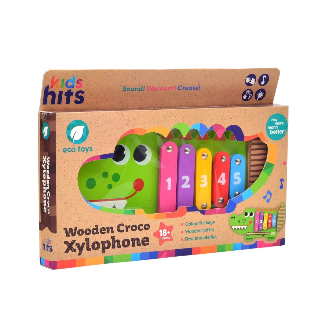 Crocodile Xylophone Wooden Toy