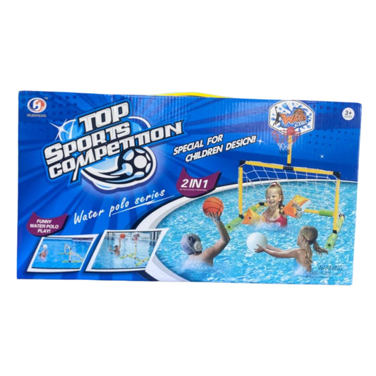 2-in-1 Water Football & Basketball Set