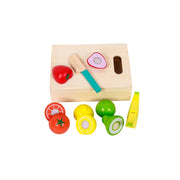 Wooden Food Cutting Toy Set