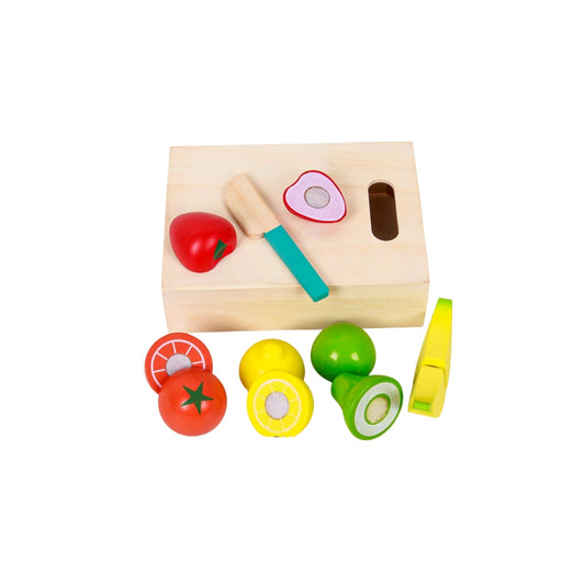 Wooden Food Cutting Toy Set